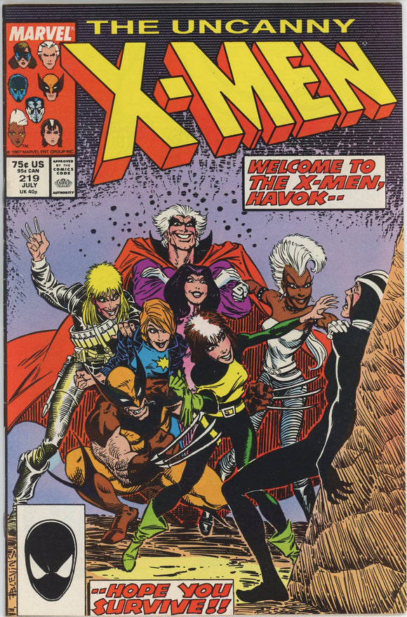 Uncanny X-Men #219 (1963) - 8.0 VF *Where Duty Lies*