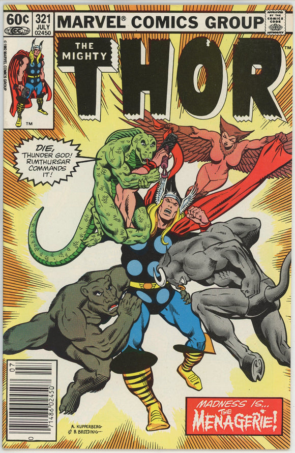 Thor #321 (1962) - 8.0 VF *Magick's Menace* Newsstand