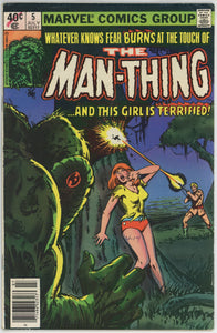 Man-Thing #5 (1979) - 5.5 FN- *Who Knows Fear*