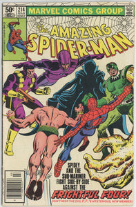 Amazing Spider Man #214 (1963) - 4.0 VG *Sub Mariner/Wizard*