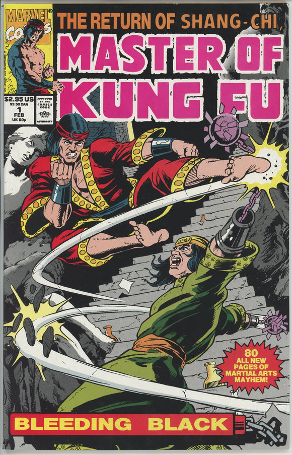 Master of Kung Fu Bleeding Black #1 (1991) - 8.0 VF *80 Page Special/Shang Chi*