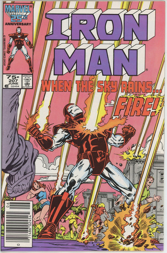 Iron Man #207 (1968) - 9.2 NM- *Heat* Newsstand