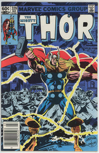 Thor #329 (1962) - 7.0 FN/VF *Stranded/Great Hanigan Cover* Newsstand