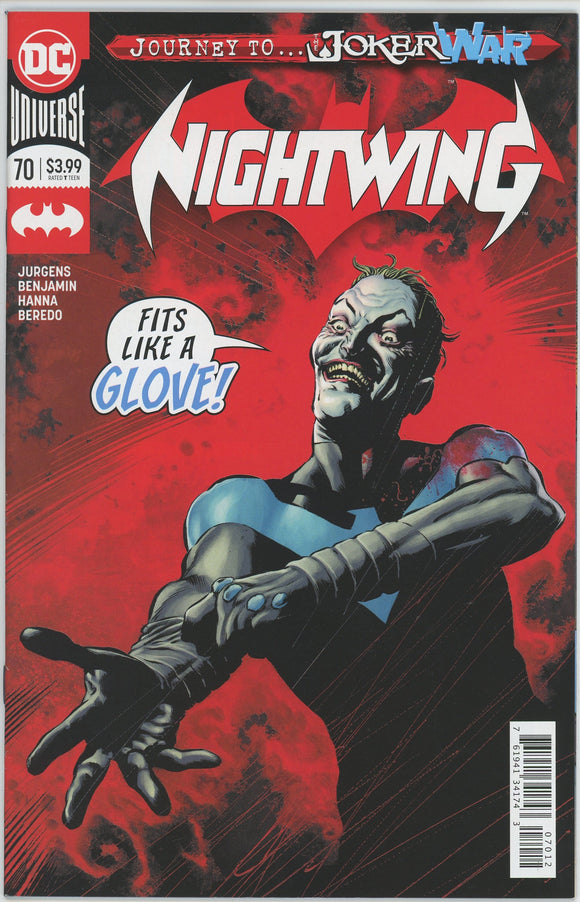 Nightwing #70 (2016) - 9.4 NM *Joker War* 2nd Print