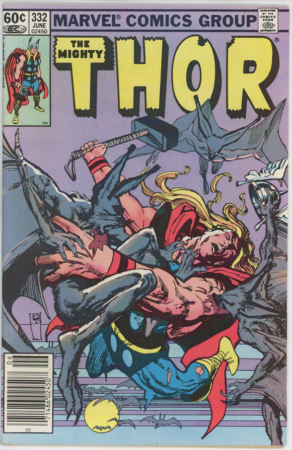 Thor #332 (1962) - 6.0 FN *Blood of a Goddess* Newsstand