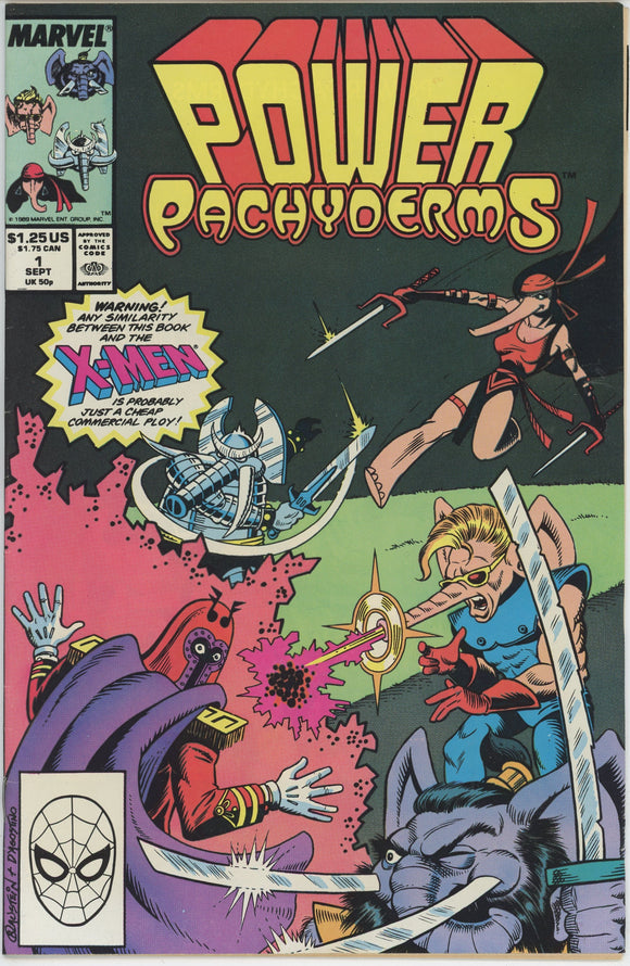 Power Pachyderms #1 (1989) - 6.5 FN+ *TMNT Spoof*