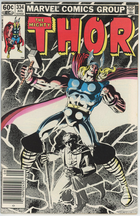 Thor #334 (1962) - 8.0 VF *Runequest* Newsstand