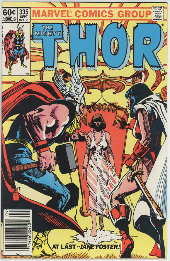 Thor #335 (1962) - 9.0 VF/NM *Runequest's End* Newsstand