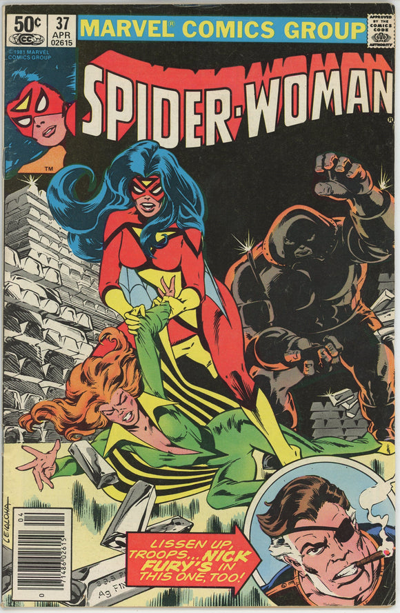 Spider Woman #37 (1978) - 5.5 FN- *1st Appearance Siryn* Newsstand