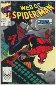Web of Spider Man #49 (1985) - 7.5 VF- *Corner Business/Vess Cover*
