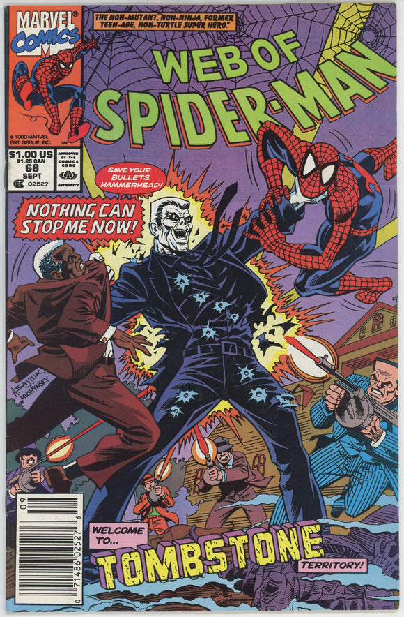 Web of Spider Man #68 (1985) - 7.0 FN/VF *Tombstone Territory*