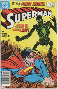 Superman #1 (1987) - 7.5 VF- *Heart of Stone* Newsstand