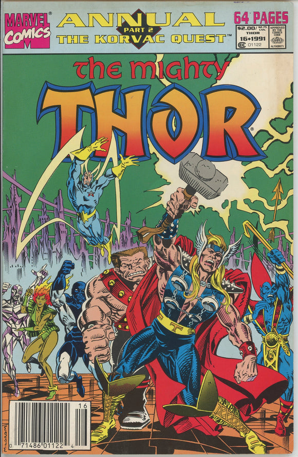 Thor Annual #16 (1962) - 6.5 FN+ *The Korvac Quest*