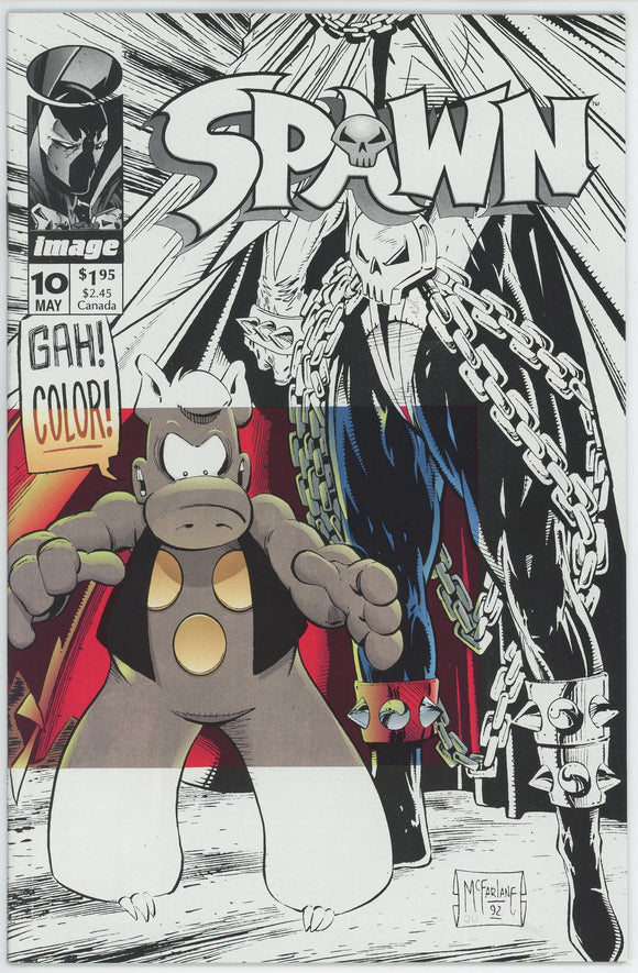 Spawn #10 (1992) - 9.0 VF/NM *Crossing Over/Cerebus*