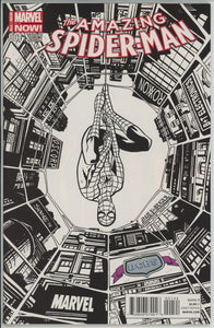 Amazing Spider Man #1 (2014) - 9.2 NM- *DCBS Sketch Variant* Cindy Moon