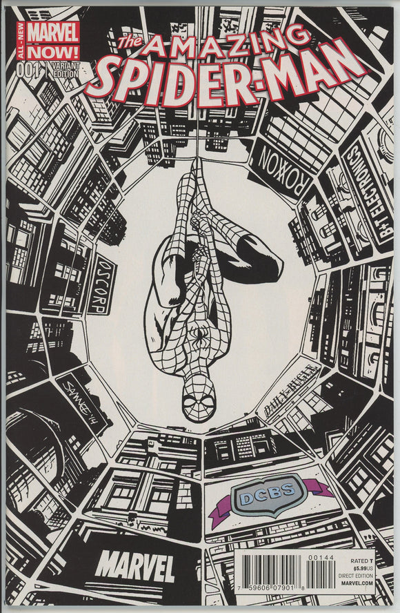 Amazing Spider Man #1 (2014) - 9.2 NM- *DCBS Sketch Variant* Cindy Moon