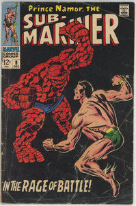 Sub-Mariner #8 (1968) - 2.0 GD *Classic Thing Battle Cover*