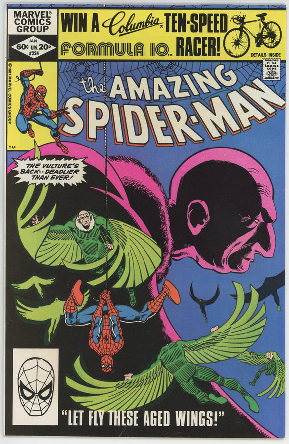 Amazing Spider Man #224 (1963) - 7.0 FN/VF *Roger Stern Stories Begin*