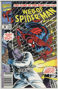 Web of Spider Man #88 (1985) - 9.2 NM- *The King Makers* Newsstand
