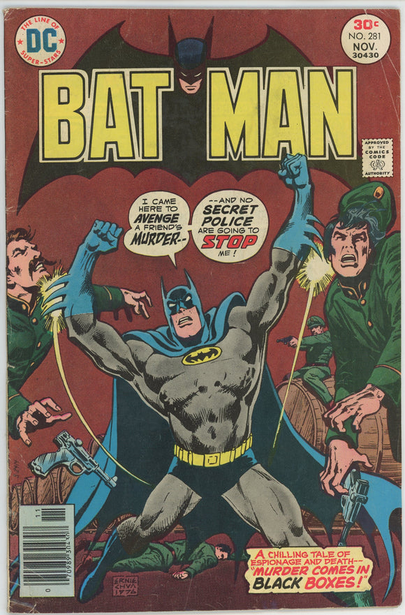 Batman #281 (1940) - 4.0 VG *Murder Comes in Black Boxes*