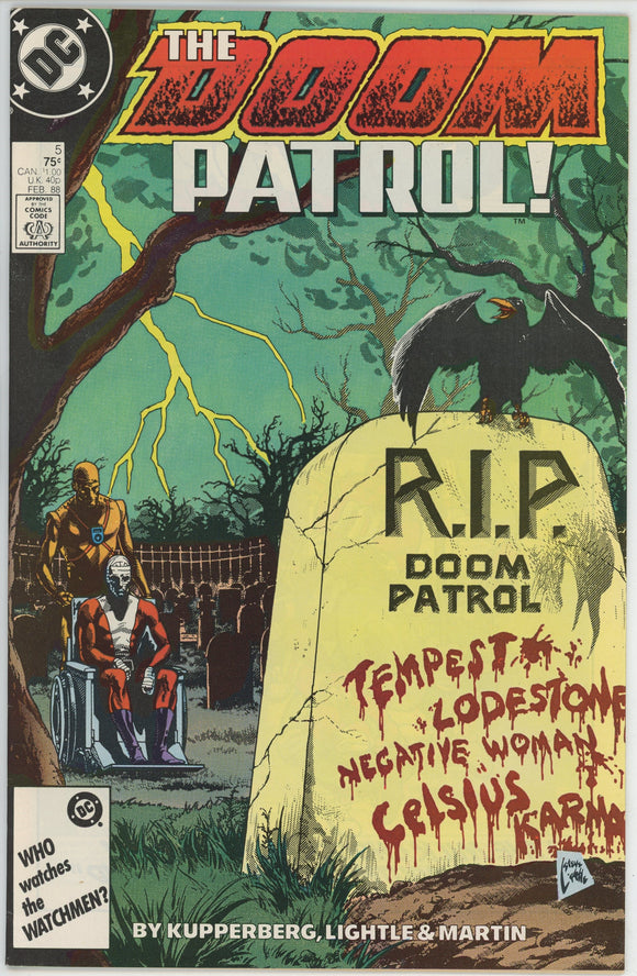 Doom Patrol #5 (1987) - 8.0 VF *Natural Order*