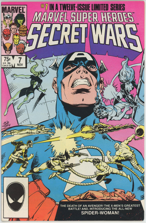 Marvel Super Heroes Secret Wars #7 (1984) - 7.5 VF- *1st Julia Carpenter*