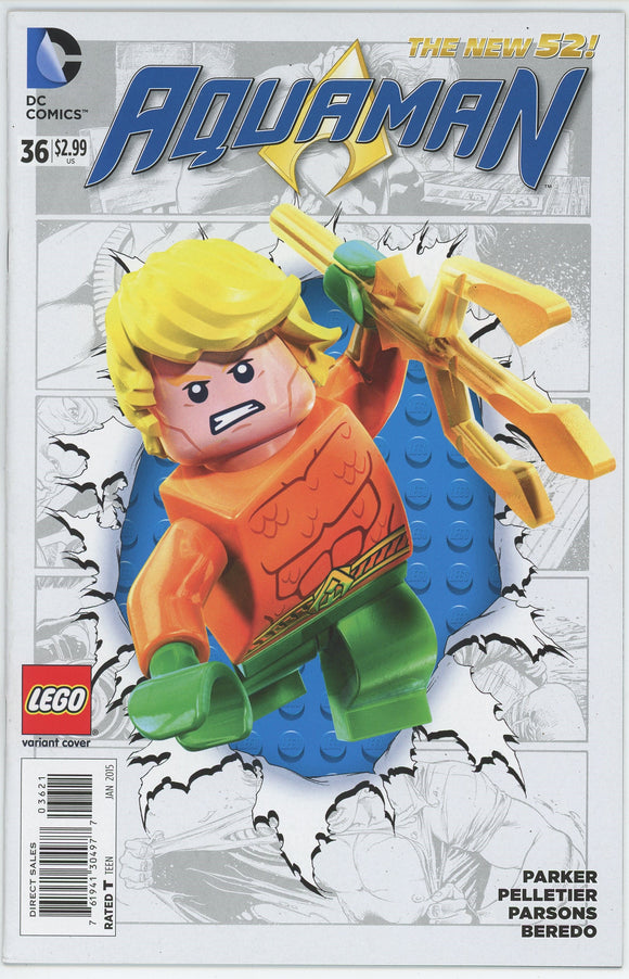 Aquaman #36 (2011) - 9.2 NM- *Lego Variant*