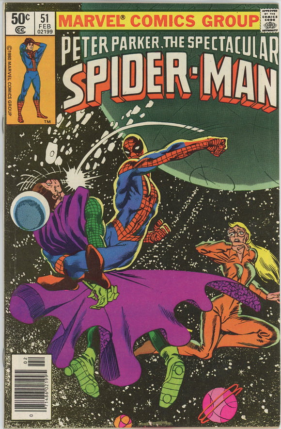 Spectacular Spider-Man #51 (1976) - 7.0 FN/VF *Aliens and Illusions*