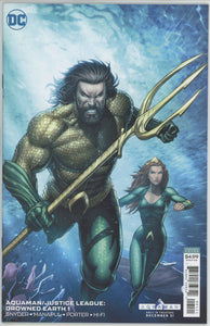 Aquaman/Justice League: Drowned Earth #1 (2018) - 9.4 NM *Dale Keown Cover*