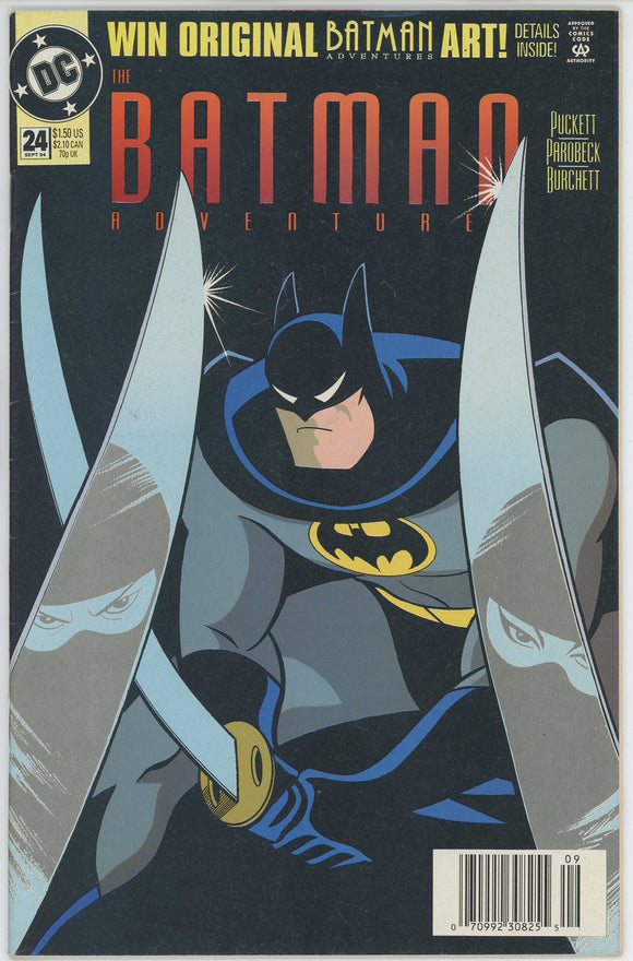 Batman Adventures #24 (1992) - 7.0 FN/VF *Grave Obligations* Newsstand