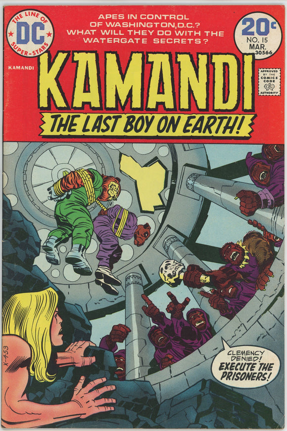 Kamandi #15 (1972) - 7.0 FN/VF *The Watergate Secrets*