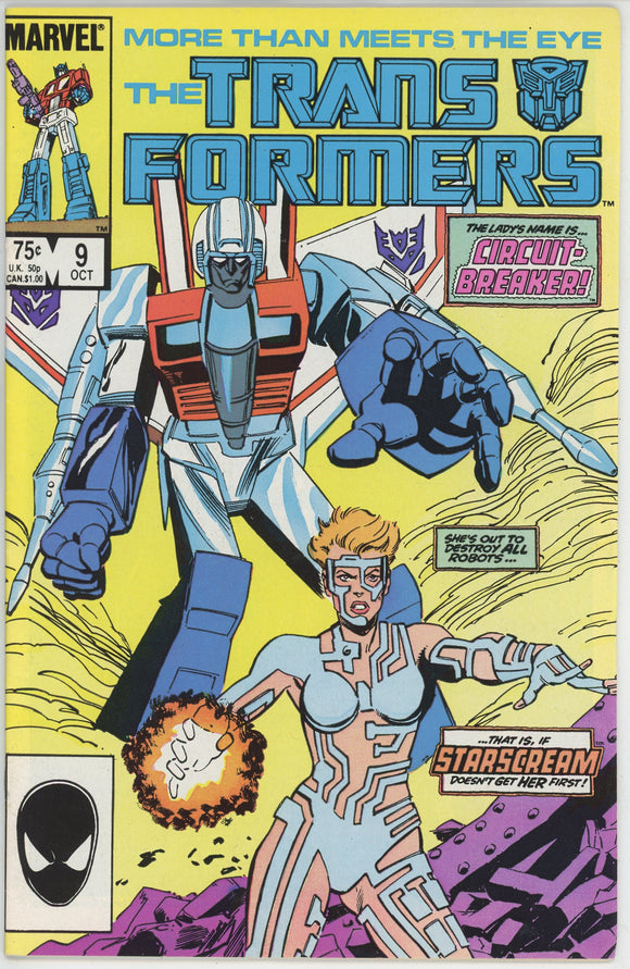 Transformers #9 (1984) - 9.0 VF/NM *Dis-Integrated Circuits 1st Print