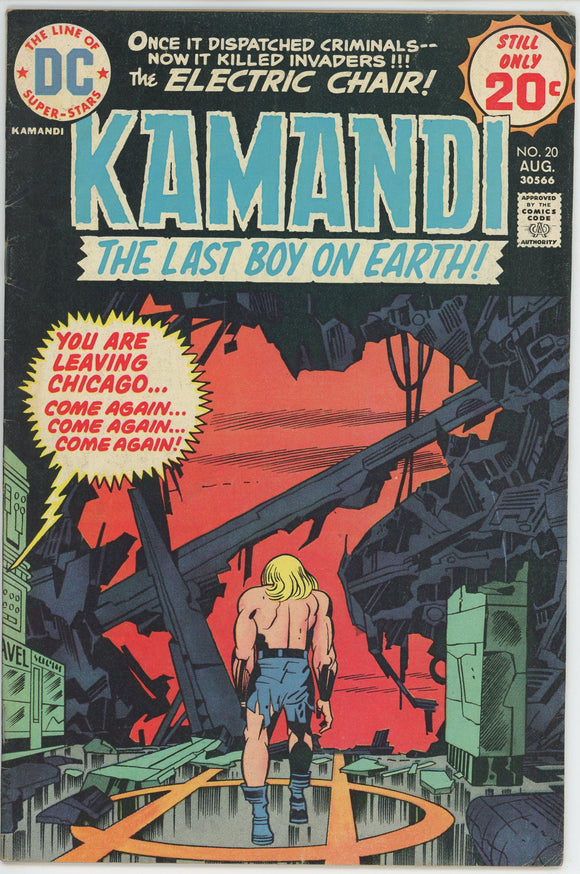 Kamandi #20 (1972) - 5.5 FN- *The Electric Chair*