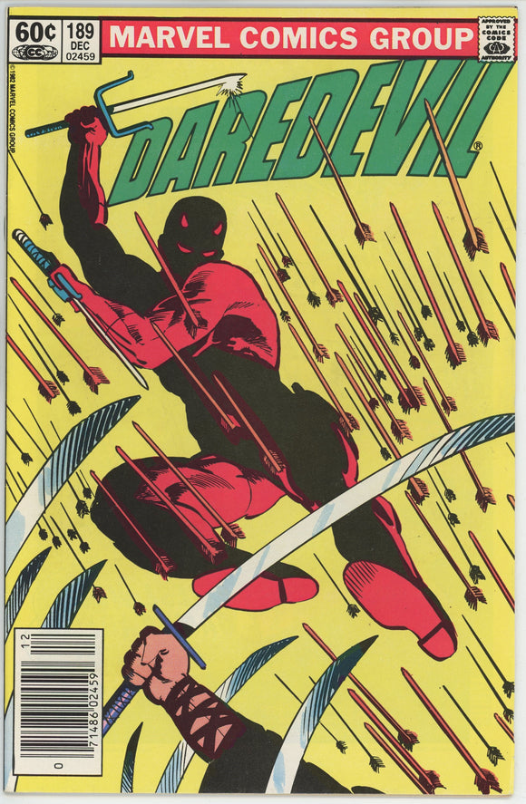 Daredevil #189 (1964) - 8.5 VF+ *Siege* Newsstand