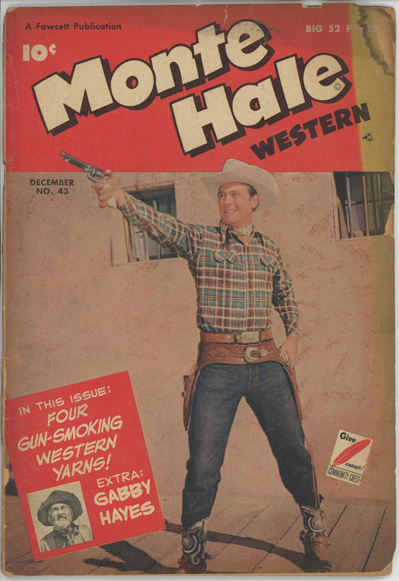 Monte Hale #43 (1948) - 1.5 FR/GD *Wild West Baseball*