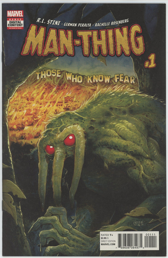 Man-Thing #1 (2017) - 9.0 VF/NM *R.L. Stine Series*