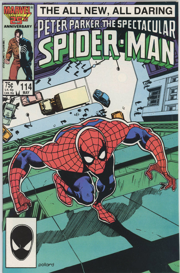 Spectacular Spider-Man #114 (1976) - 9.4 NM *Keith Pollard Cover*