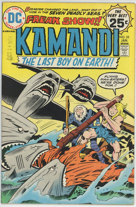 Kamandi #25 (1972) - 7.5 VF- *Freak Show*