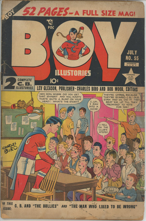 Boy Comics #55 (1942) - 2.0 GD *The Man Who Liked to be Wrong*