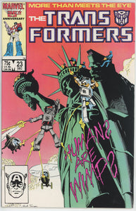 Transformers #23 (1984) - 9.2 NM- *Decepticon Graffiti*