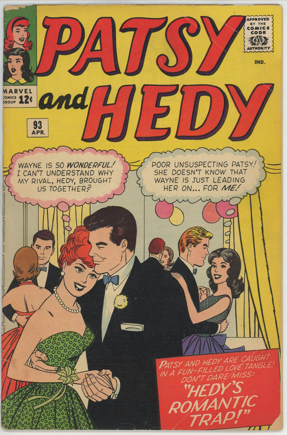 Patsy and Hedy #93 (1945) - 3.5 VG- *Hedy's Romantic Trap* Al Hartley Cover