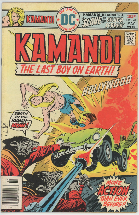 Kamandi #41 (1972) - 7.0 FN/VF *The Hollywood Hounds*