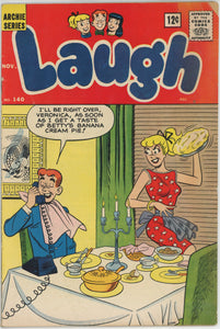 Laugh #140 (1946) - 4.0 VG *Cream Pie Cover* Archie 12c