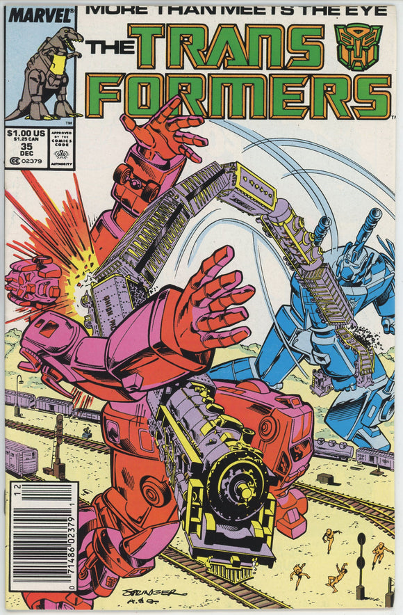 Transformers #35 (1984) - 8.0 VF *Child's Play* Newsstand