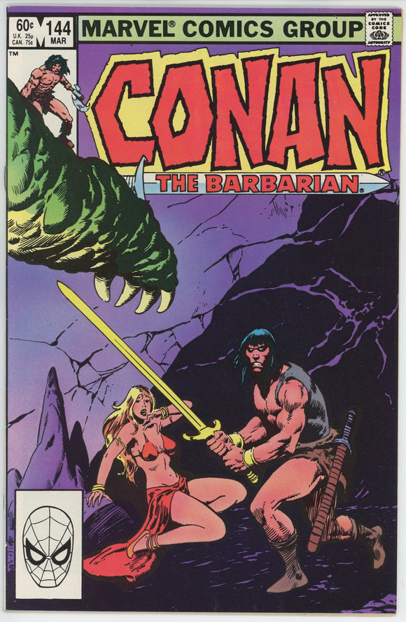 Conan the Barbarian #144 (1970) - 7.5 VF- *The Blade and the Beast*