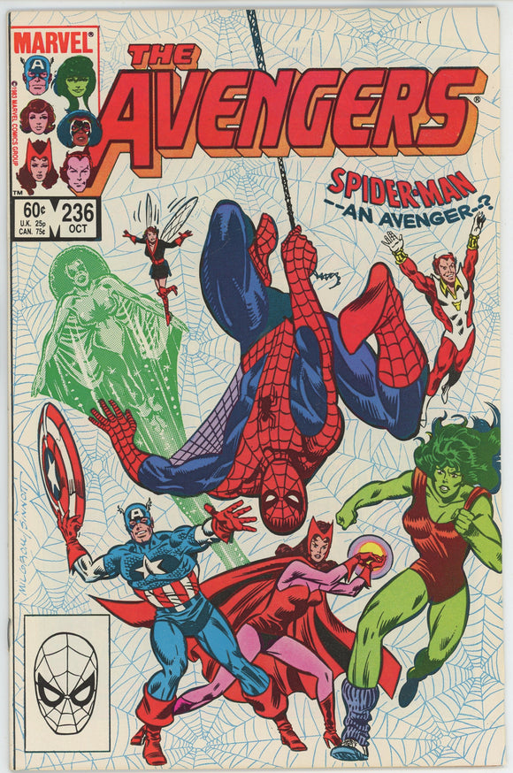 Avengers #236 (1963) - 8.0 VF *Great Spiderman Cover*