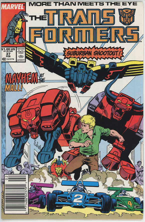 Transformers #37 (1984) - 9.4 NM *Toy Soldiers* Newsstand