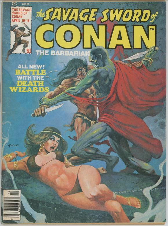 Savage Sword of Conan #18 (1970) - 6.5 FN+ *The Battle of the Towers*