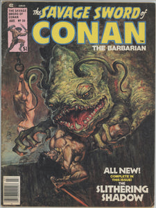 Savage Sword of Conan #20 (1970) - 6.0 FN *The Slithering Shadow*