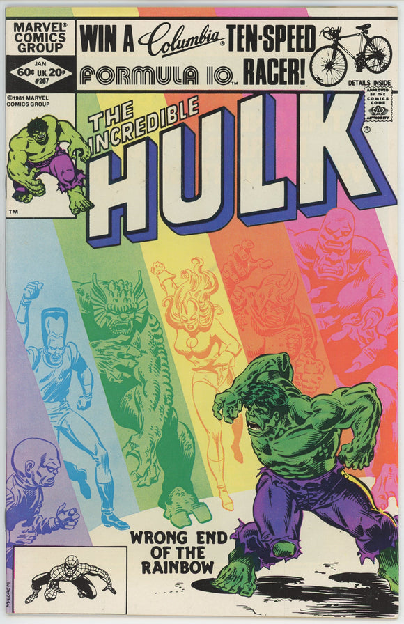 Incredible Hulk #267 (1962) - 8.5 VF+ *Rainbow Cover*